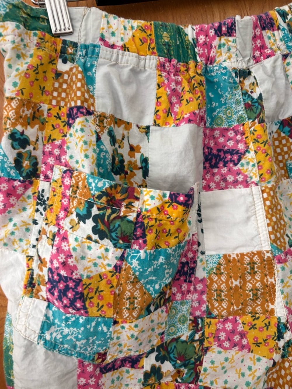 Pilcro Multicolor Patchwork high rise utility Sho… - image 7